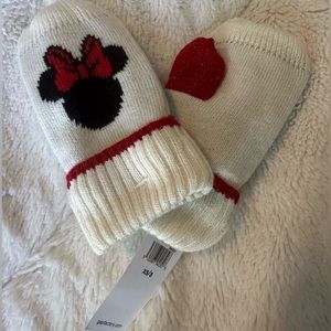 Brand New NWT Gap babyGap Disney Minnie Mouse Girls Mittens XS/S